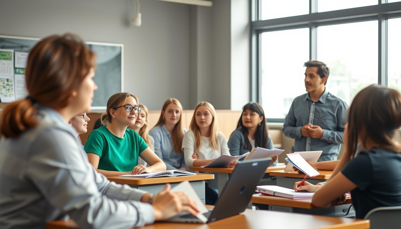 Student developing practical and academic skills